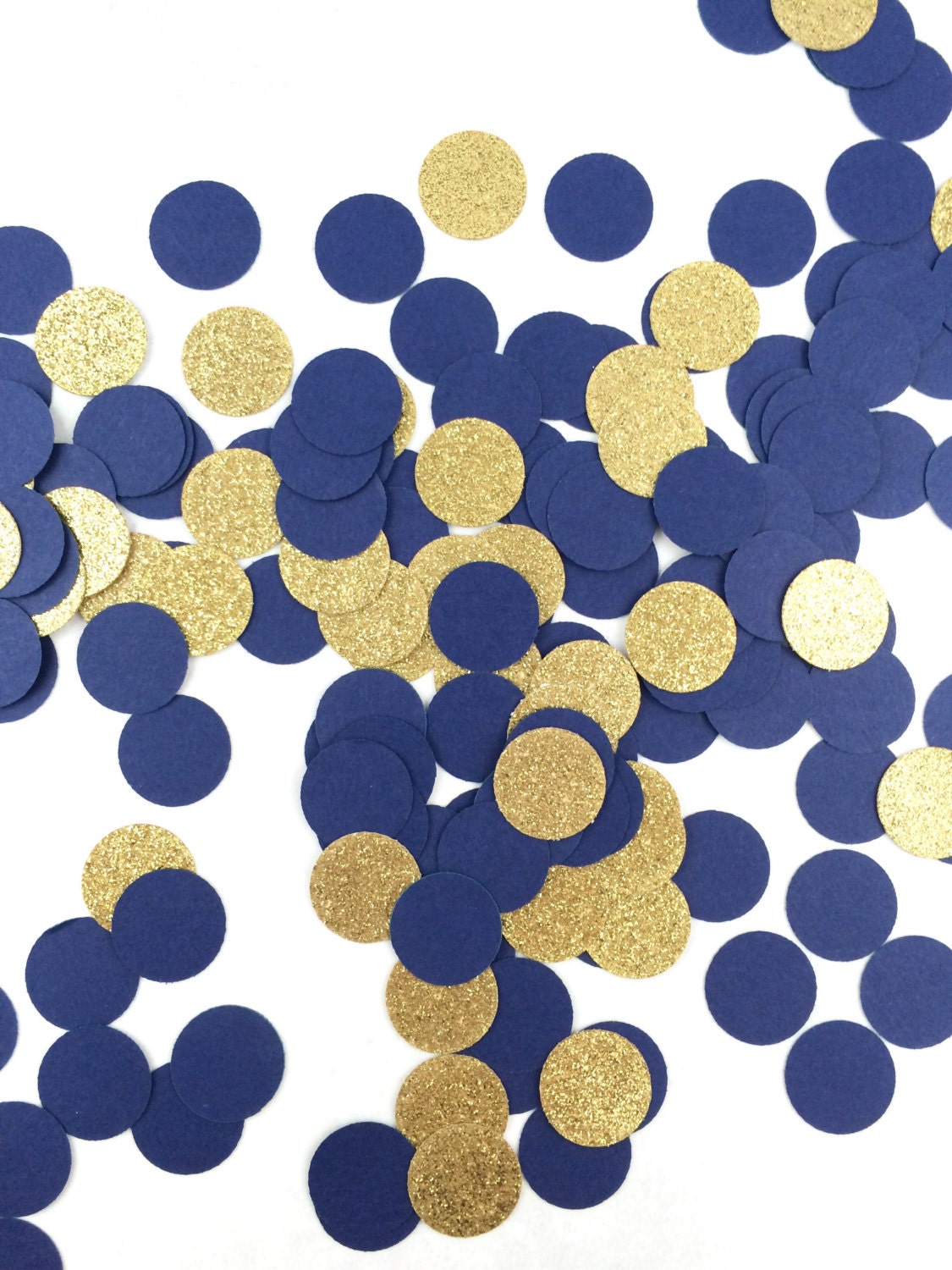 1 Navy Blue & Gold Glitter Confetti Bridal Shower - Etsy