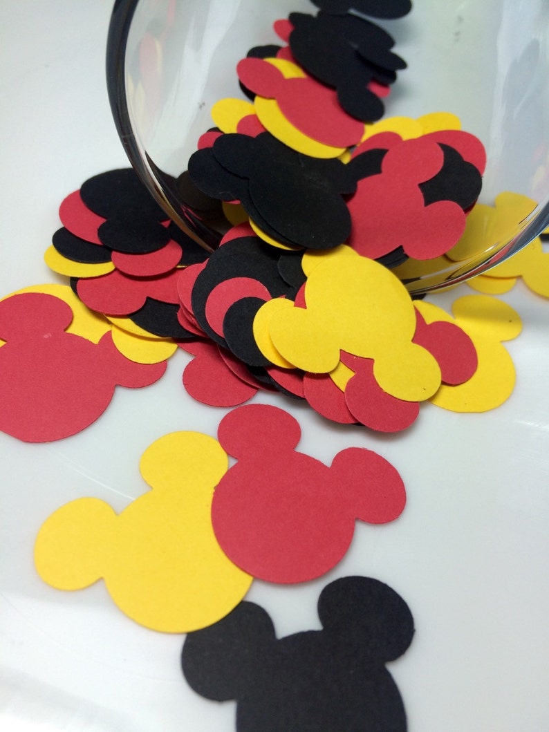 Mickey Mouse Confetti | Mickey Mouse Birthday | Mickey Mouse Decor | Mickey Mouse Theme Party | Mickey Mouse Die Cuts | Mickey Mouse Party
