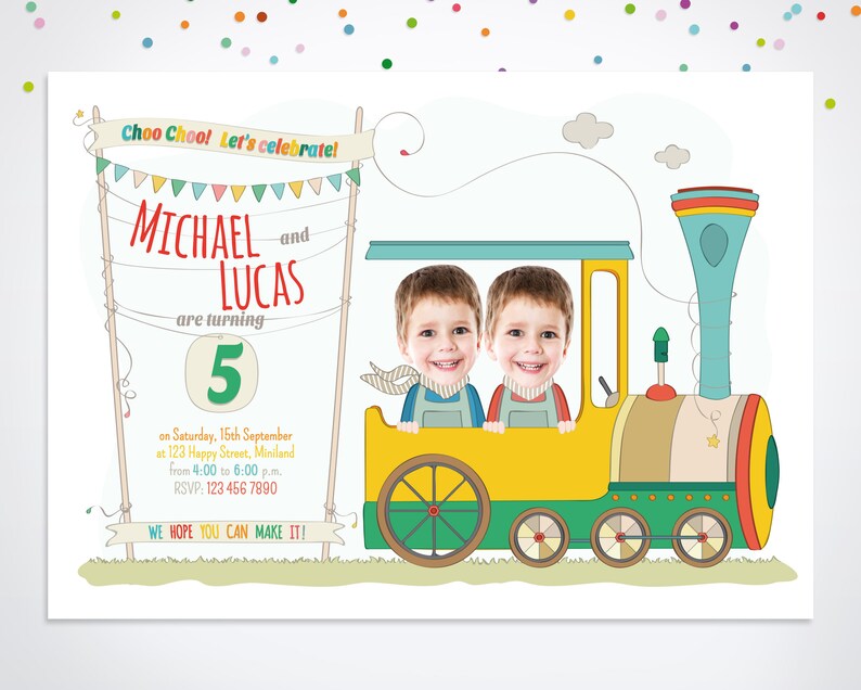 Digital Birthday Invitation Printable Birthday Invitation Etsy