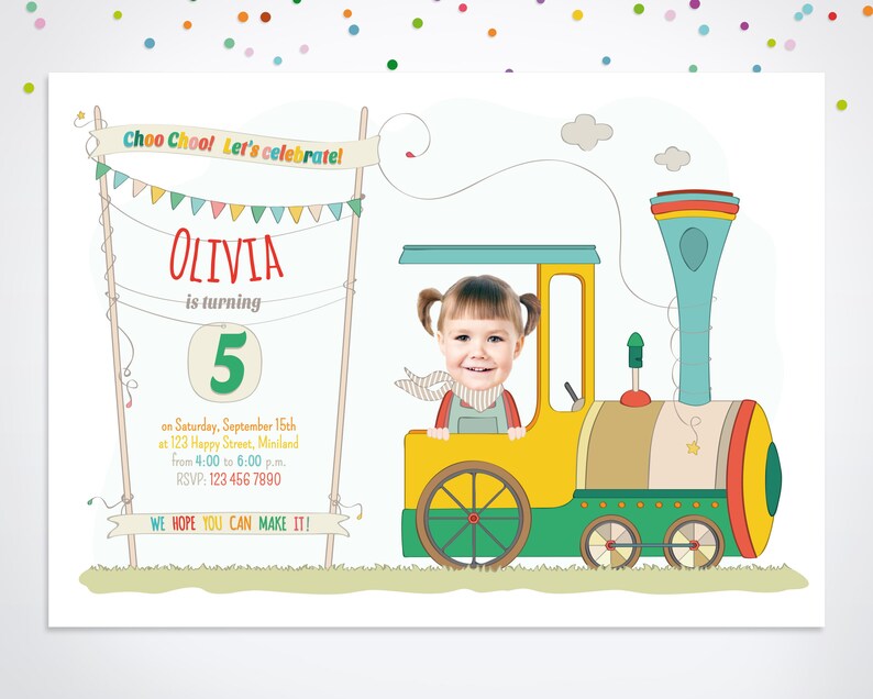 Digital Birthday Invitation Printable Birthday Invitation Etsy