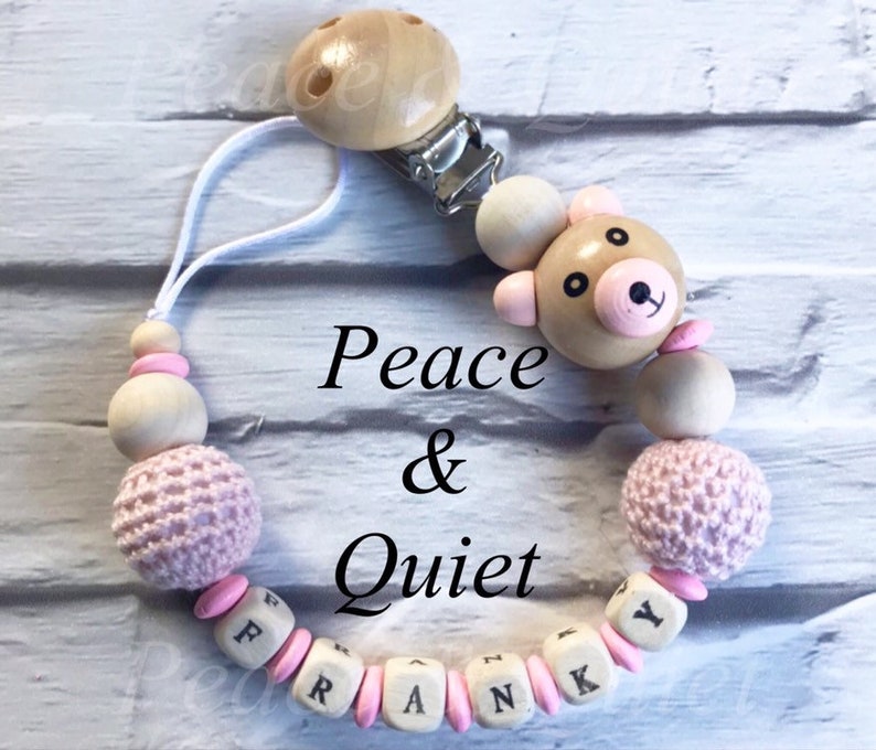 personalised soother chain