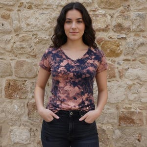 T-Shirt donna decolorata | T-shirt ragazza tie dye