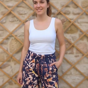 Woman bleached tie dye short | Unisex tie dye short