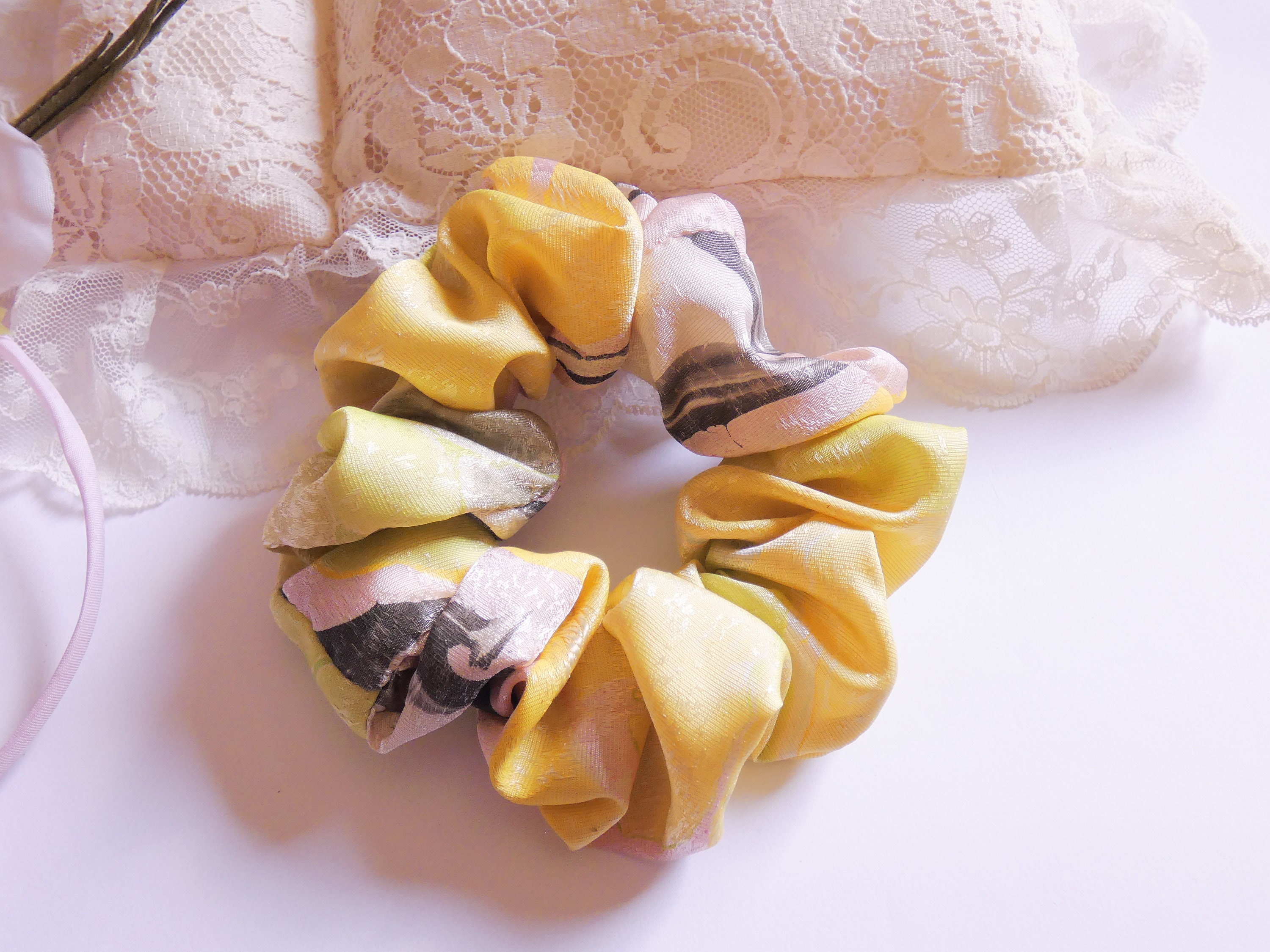 Set of 2 Hair Scrunchies Elastic Scrunchies Etsy