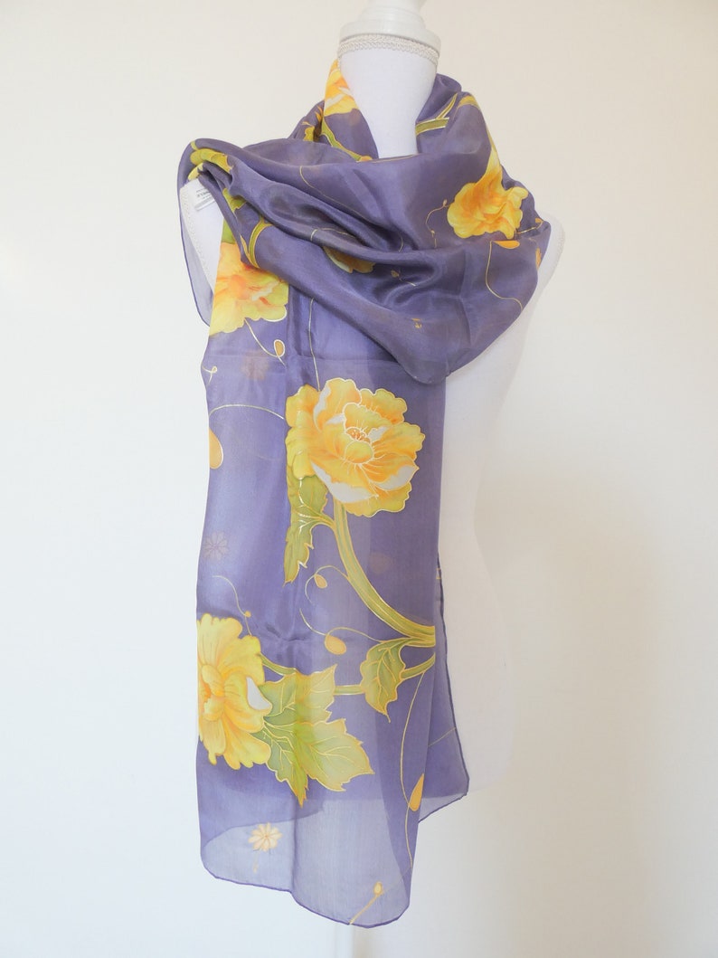 Coprispalle Sciarpa Elegante Blu Navy Chiffon Scialle