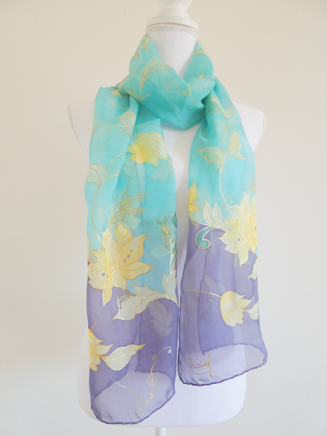 OBEEII Sciarpa Da Donna In Chiffon Con Strass Musulmani Hijab A - Foto 12