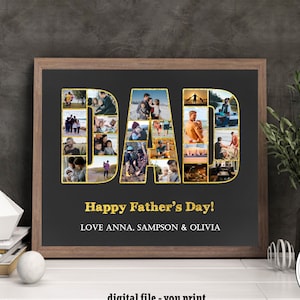 Regalo per la festa del papà dalla figlia, regalo per la festa del papà del figlio, regalo fotografico per la festa del papà, regalo per la festa del papà dei bambini, decorazioni per la festa del papà