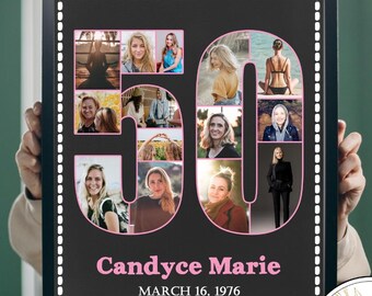 50th Birthday Printable Poster, 50th Personalized Gift DIGITAL FILE