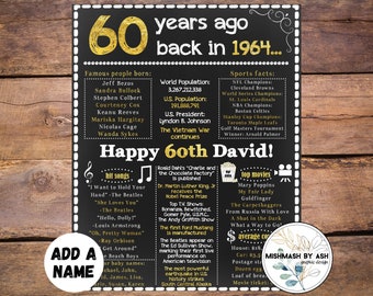 Personalized 1964 60th Birthday - Il 340x270.5628742056 125c 
