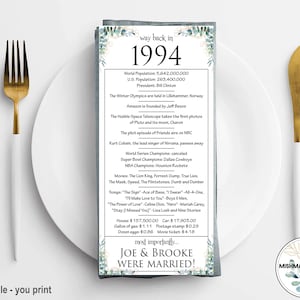 30th Anniversary Table Place Cards, 30th Anniversary Card Parents, 30th Anniversary Party Decorations,  30th Anniversary Gift for Parents,