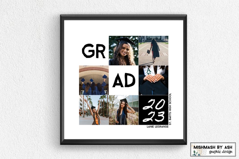 Graduation Gift for Her Graduation Photo Collage Graduation Etsy