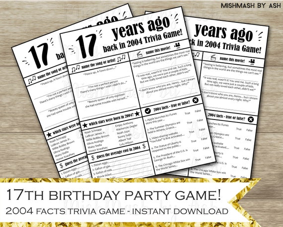 17th Birthday Party Games | cowinformation