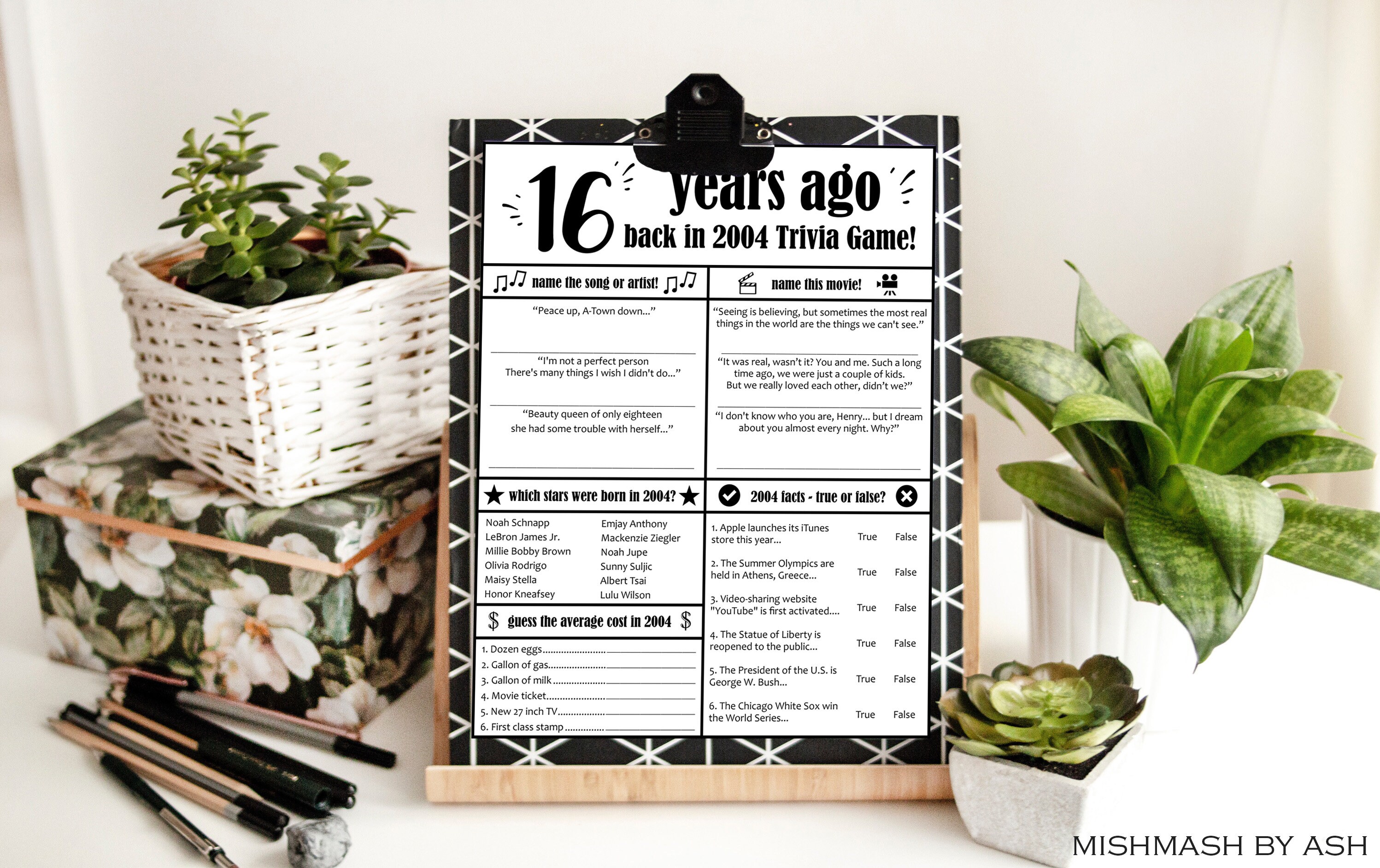 16th Birthday Party Games Birthday Party Games for Teens | Etsy