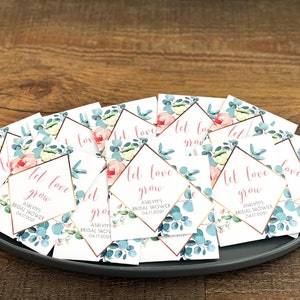 Brautdusche Gastgeschenke, Brautdusche Samen Pakete, Virtuelle Brautparty Geschenke, Virtuelle Brautparty, Blumen-Samenpakete, Kundenspezifische Gefälligkeiten