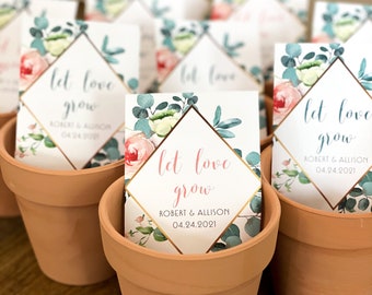 Plant Year-Round Weddings - Wildflower Seed Mix Pre-Filled Seed Packet ''Cultivate a Brighter Future'' Party Favors for Guests Showers Pack of 20 Great Gift for Hostesses Thank You 