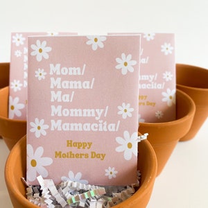 Plantable Mother's Day Gift, Mother's Day Wildflower Seed Packets, Mother's Day Favor, Mother's Day Church Gift, Mother's Day Card, Custom image 5