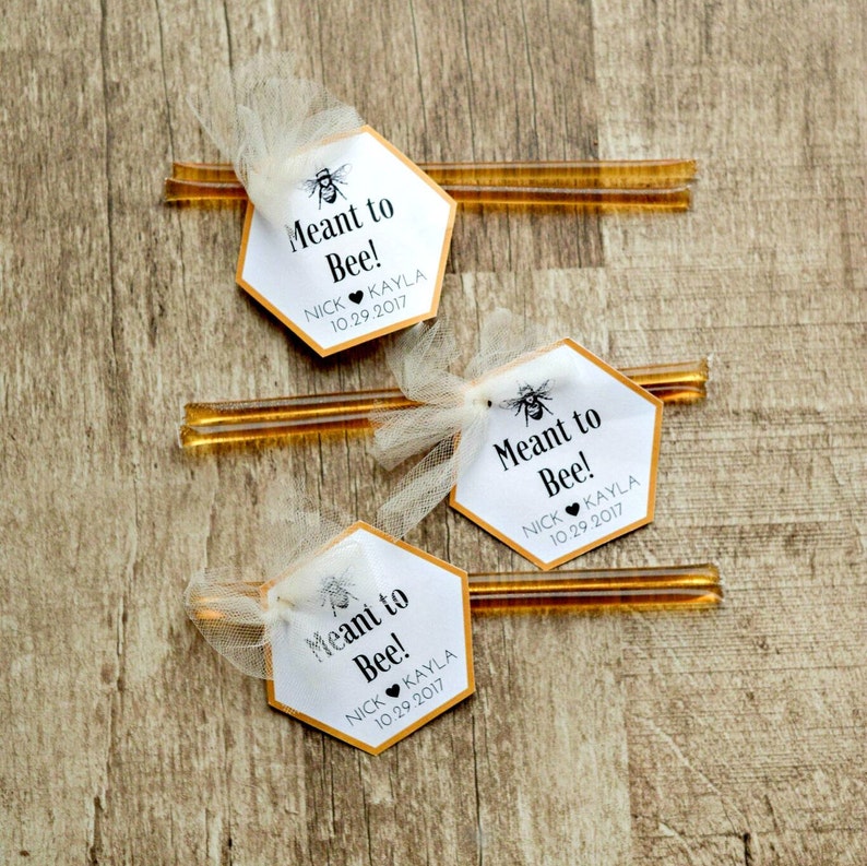 Custom Honey Wedding Favors Cheap Wedding Favors Honey Stick Etsy
