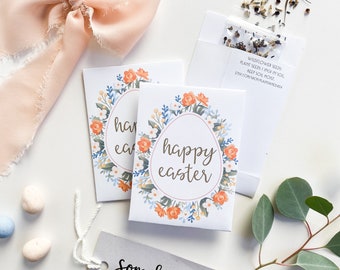 Custom Easter Seed Packets: Wildflower Favor Gifts