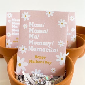 Plantable Mother's Day Gift, Mother's Day Wildflower Seed Packets, Mother's Day Favor, Mother's Day Church Gift, Mother's Day Card, Custom image 3