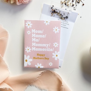 Presente plantável para o dia das mães, pacotes de sementes de flores silvestres para o dia das mães, lembrancinha para o dia das mães, presente para a igreja do dia das mães, cartão para o dia das mães, personalizado