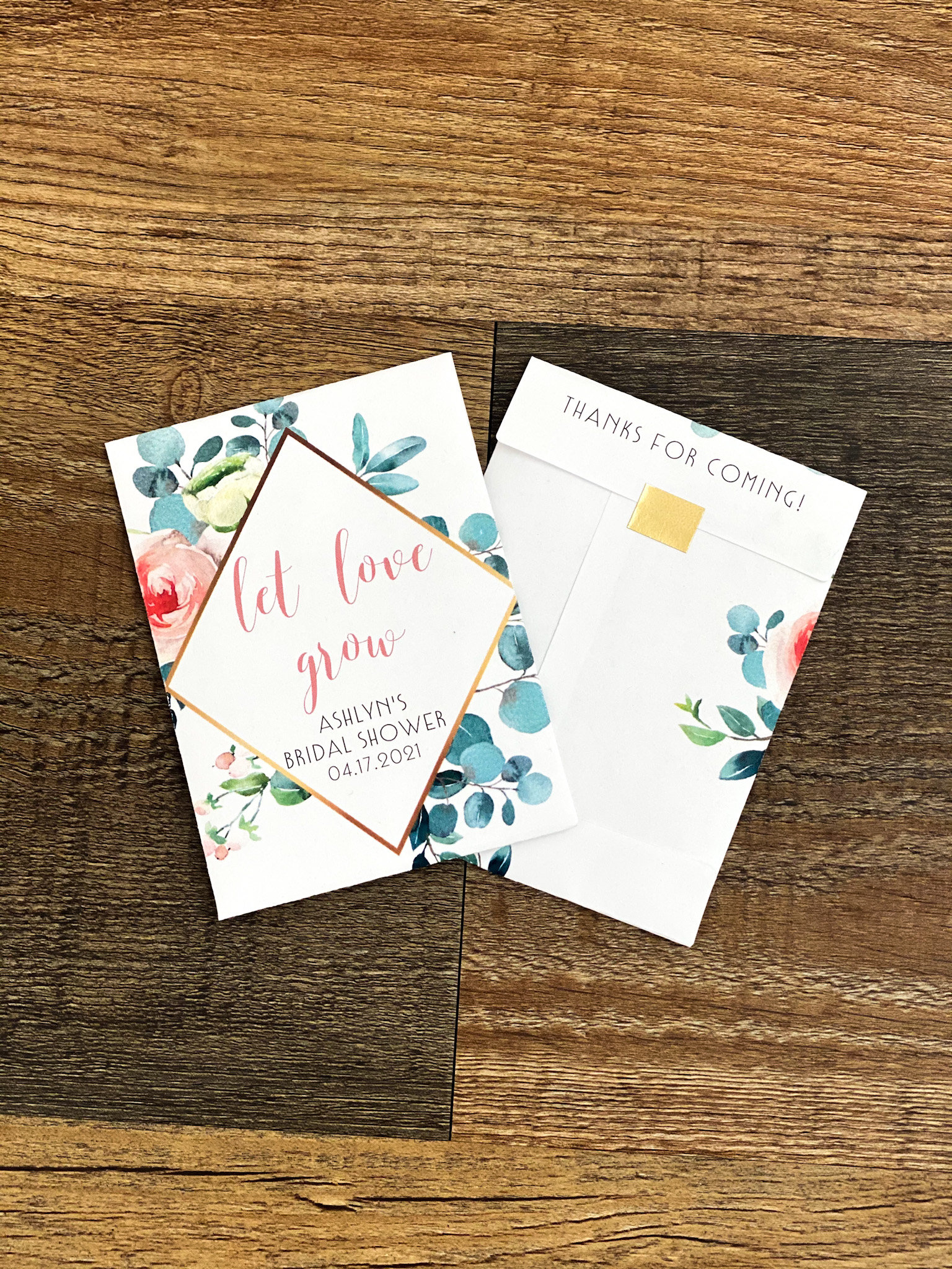 Bridal Shower Favors Bridal Shower Seed Packets Virtual Etsy Canada