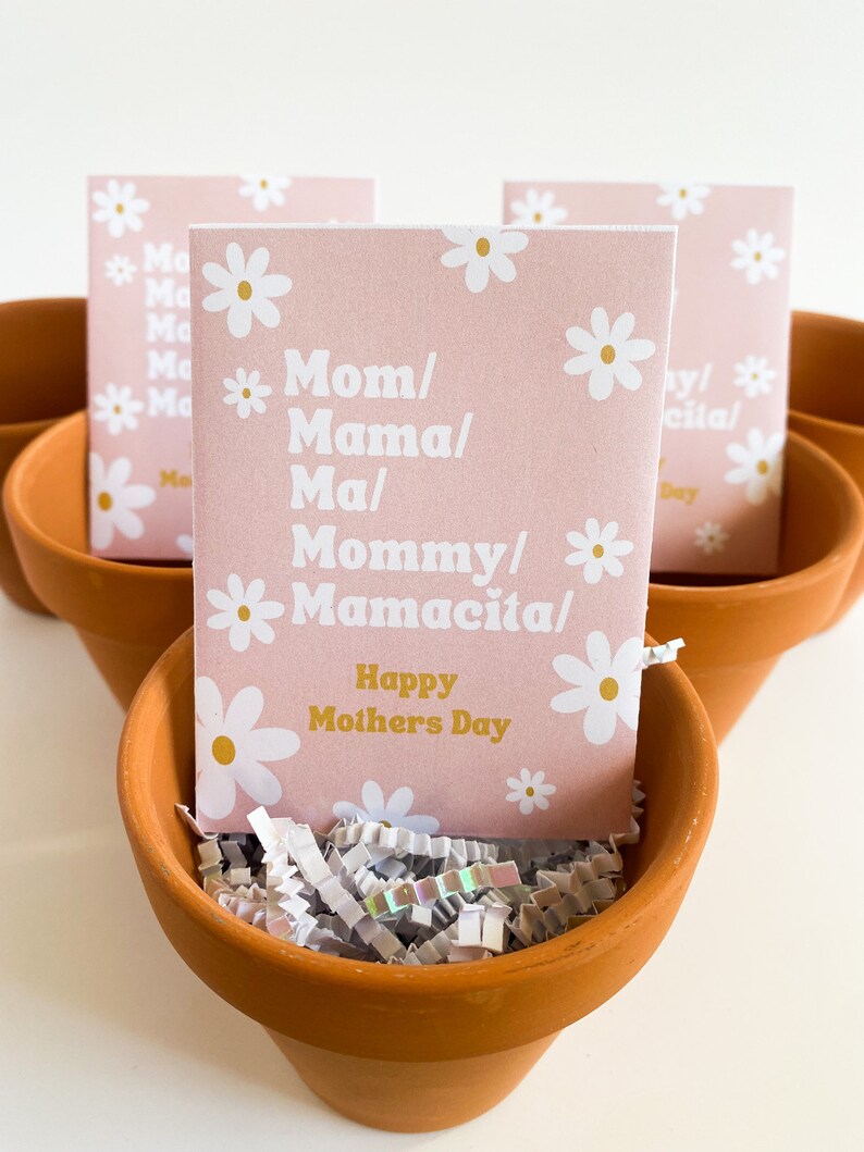 Plantable Mother's Day Gift, Mother's Day Wildflower Seed Packets, Mother's Day Favor, Mother's Day Church Gift, Mother's Day Card, Custom image 8