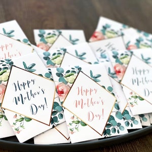 Presente plantável para o dia das mães, pacotes de sementes de flores silvestres para o dia das mães, lembrancinha para o dia das mães, presente para a igreja do dia das mães, cartão para o dia das mães, personalizado