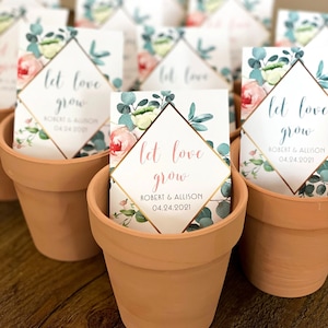 Let Love Grow Wedding Favors | Seed Packet Wedding Gifts for Guests | Wildflower Seed Wedding Favors | Eco Friendly Wedding Favors