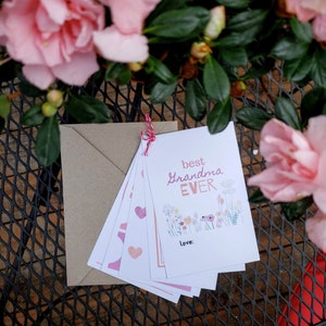 Beste Oma aller Zeiten Kartenheft: Muttertag, Geburtstag oder Großelterntag (Printables für Kinder zum Ausmalen & Ausfüllen für Oma)