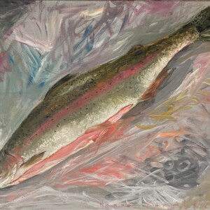 Painting &quot;Fresh fish&quot;, author&#39;s original painting, home decor