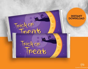 Halloween Candy Bar Wrappers DIY Printable INSTANT DOWNLOAD