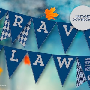 Wizard House Party Banner for Birthday or Halloween Party DIY Printable INSTANT DOWNLOAD