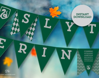 Banner de fiesta de la Casa del Mago para cumpleaños o fiesta de Halloween DIY Imprimible DESCARGA INMEDIATA