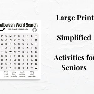 May include: A black and white Halloween word search puzzle with the words "PUMPKIN", "CANDY", "DRACULA", "TREAT", "WITCH", "ZOMBIE", "COSTUME", "GHOST", "BOO", "SCARY", "PARTY", and "TRICK" to find. The puzzle is labeled "Halloween Word Search" and has a bat and pumpkin graphic.