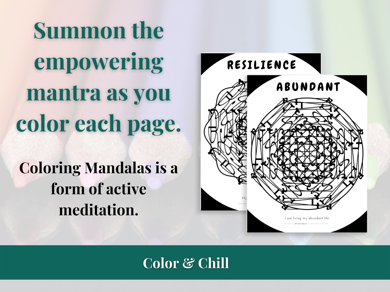 Mandala Coloring Worksheets -THE EMPOWER COLLECTION From Mantra Mandala ...