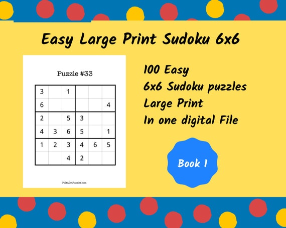 6x6 Sudoku Puzzles Printable - Sheet 3