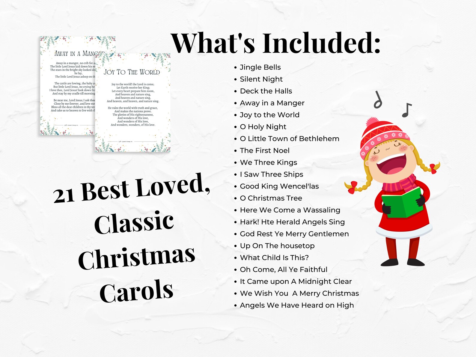 Christmas Carols Songbook Large Print | Simplified Senior Activities ...