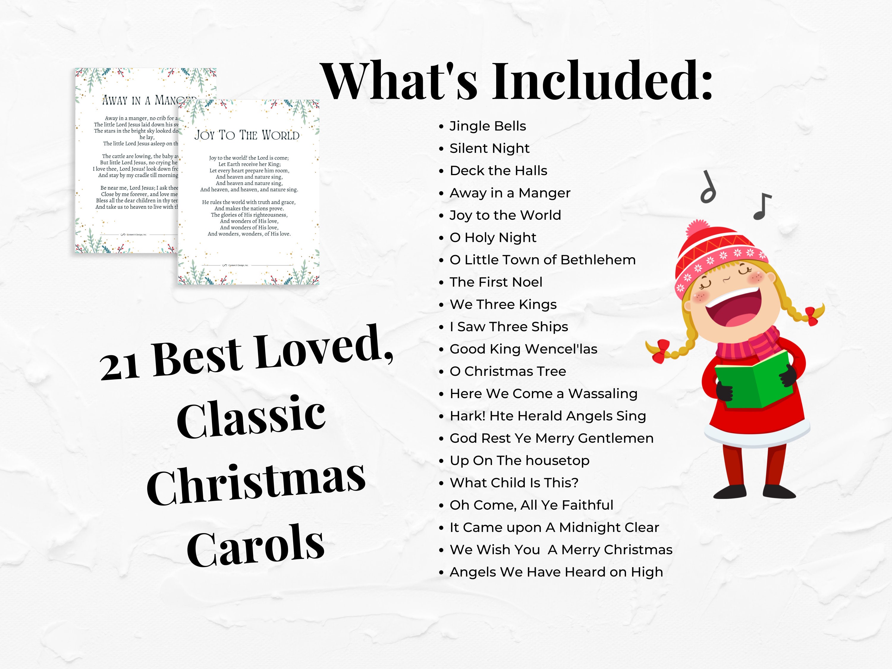 Christmas Carols Songbook Large Print | Simplified Senior Activities ...