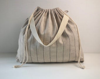 Laundry Bag, Weekender beach carry all dorm apartment storage travel, cotton.