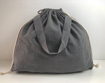 Laundry Bag, Weekender beach carry all dorm apartment storage travel, cotton.