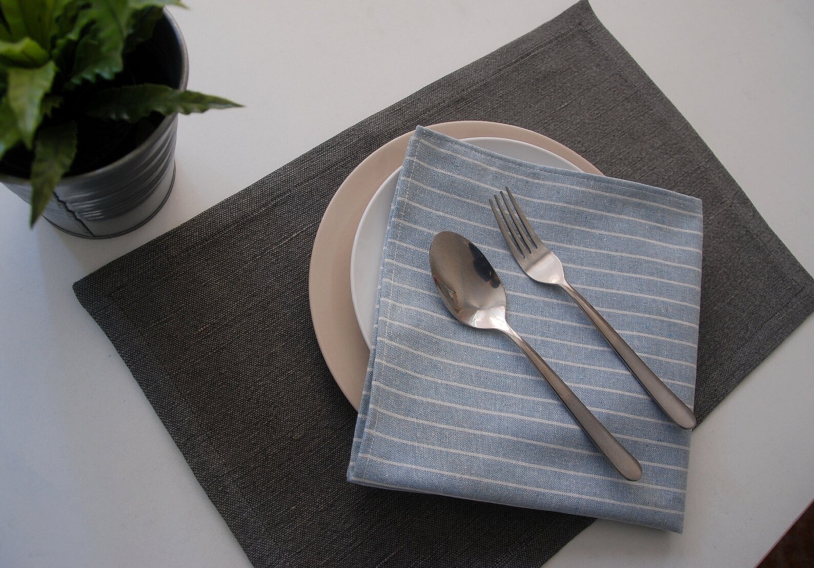 Large Linen Napkins Cloth Napkins Dinner Napkins 18 X Etsy