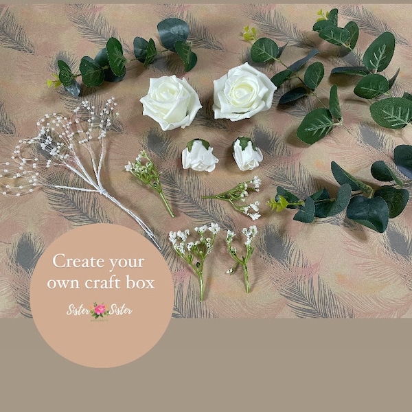 Create Your Own Artificial flowers for cake flower cake decorations cake topper birthday christening wedding cake rose eucalyptus for craft