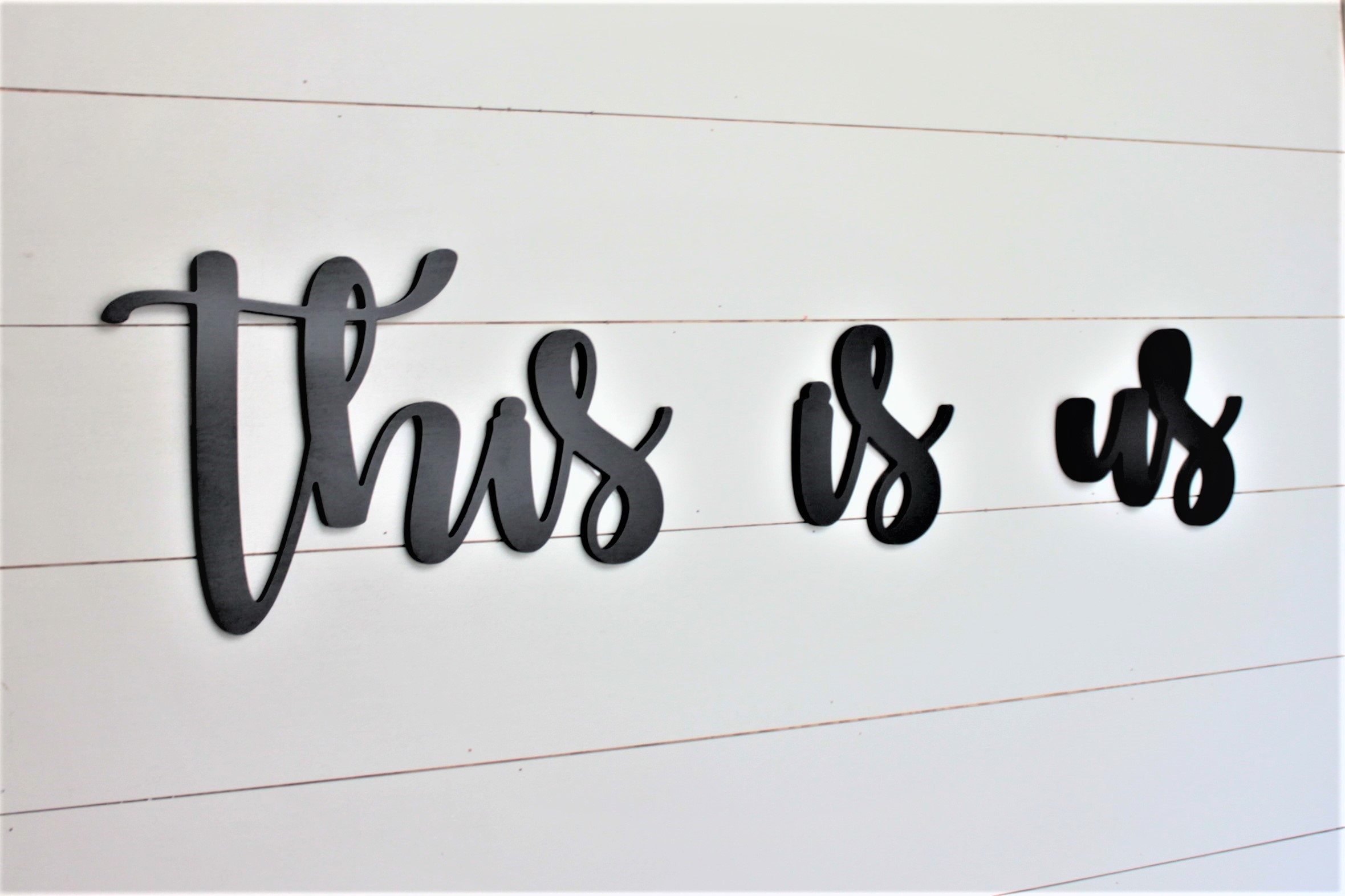 This Is Us Wood Words This Is Us Sign This Is Us Wood Sign Etsy