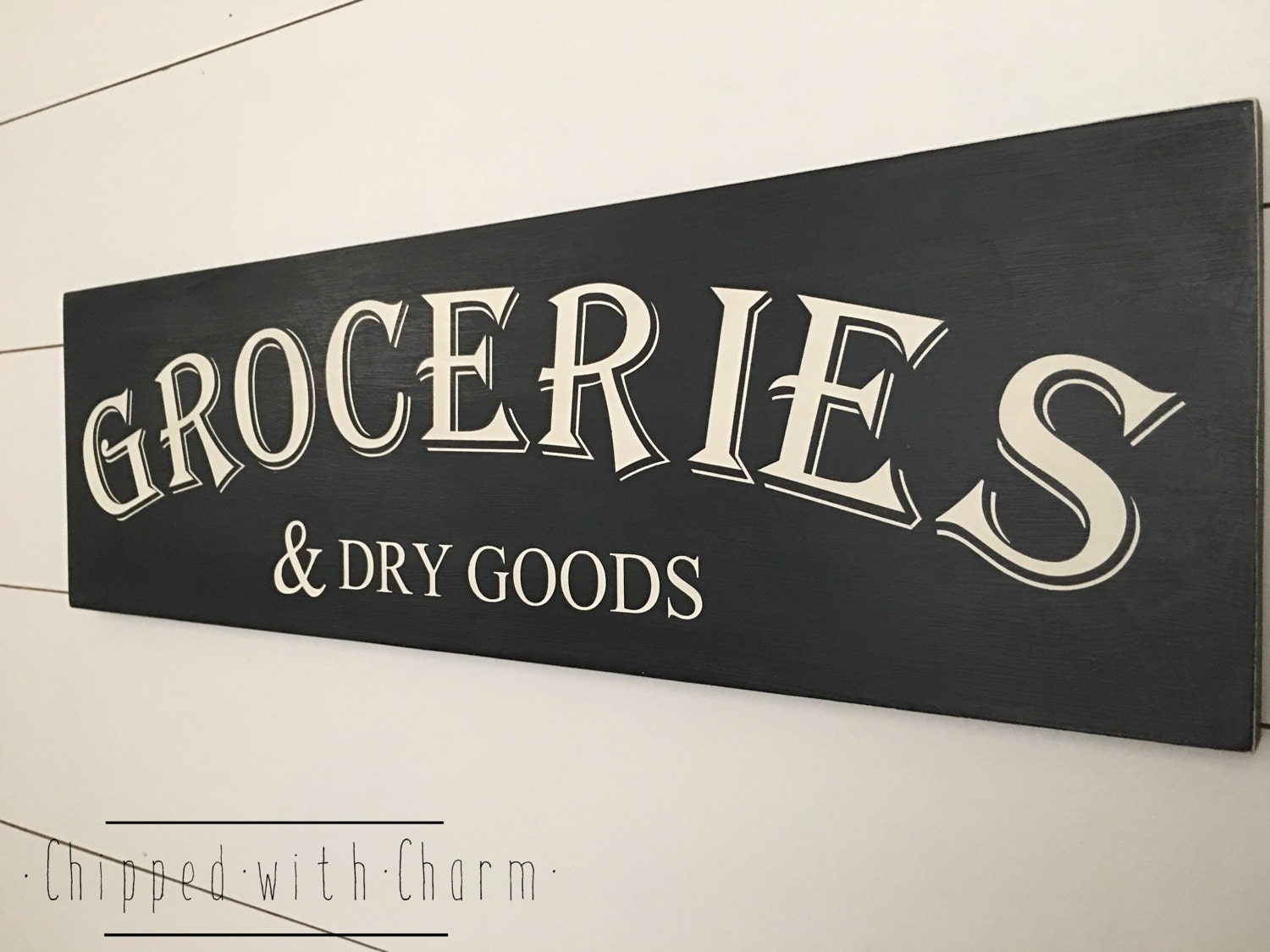 Grocery Sign Groceries and Dry Goods Sign Kitchen Decor Etsy