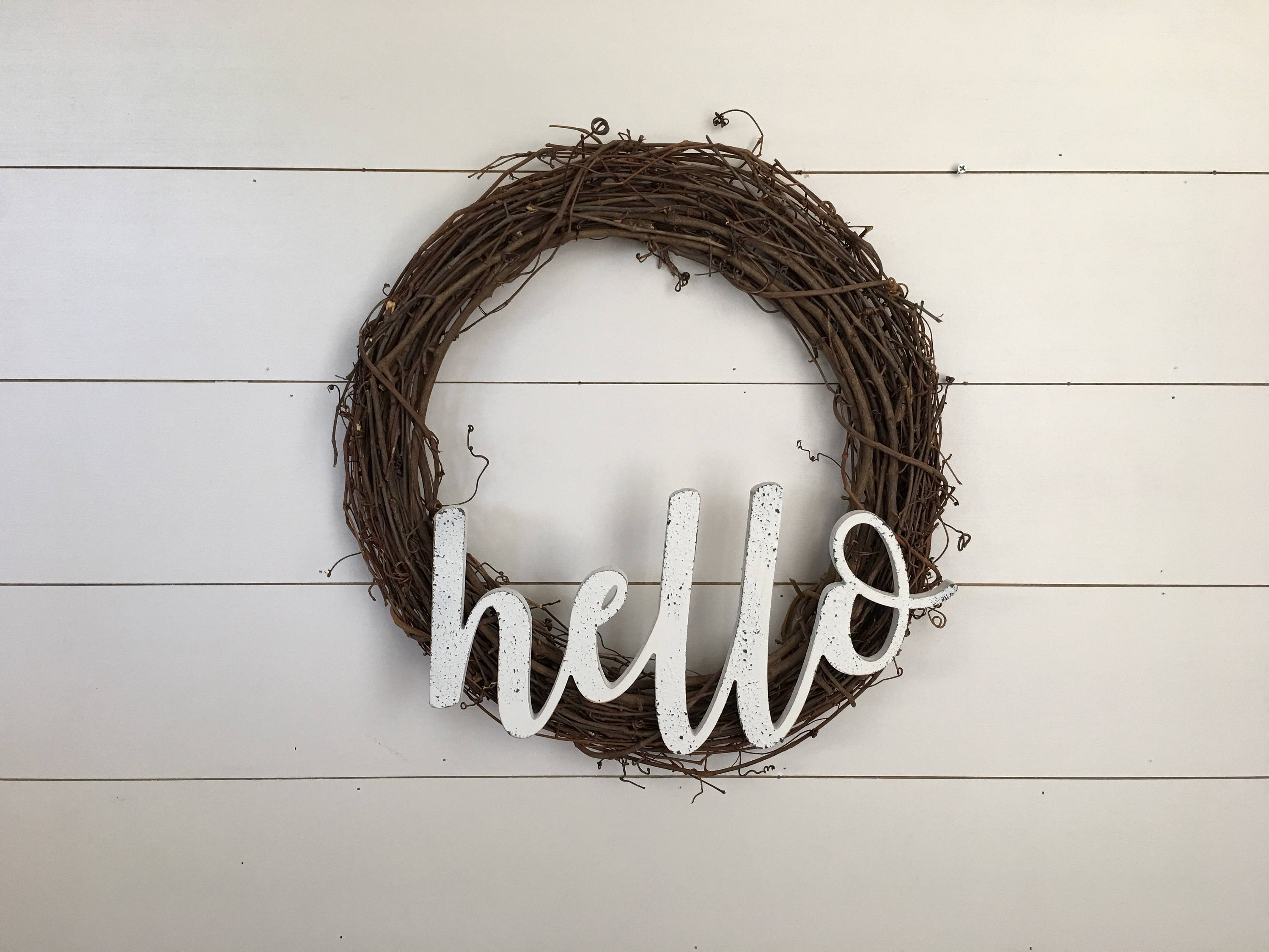 Hello Sign Wooden Word Cutout Hello Cutout Sign Etsy