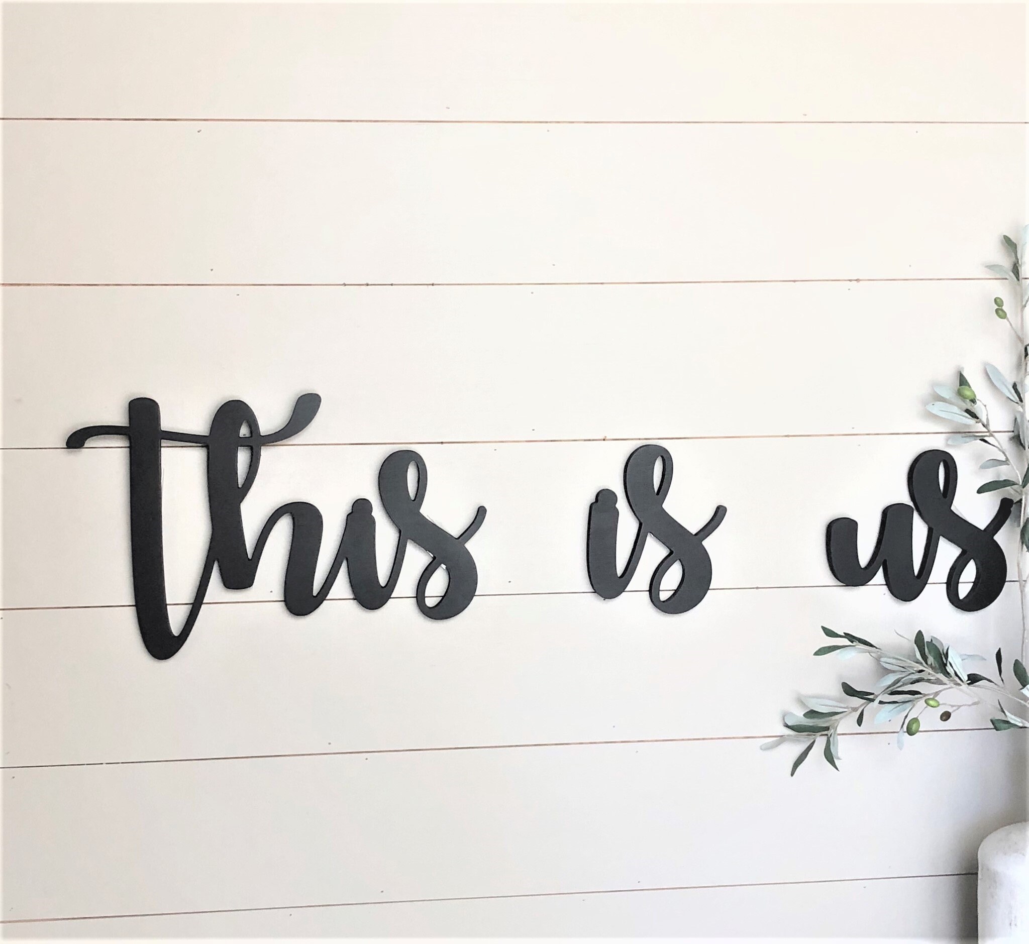 This Is Us Wood Words This Is Us Sign This Is Us Wood Sign Etsy