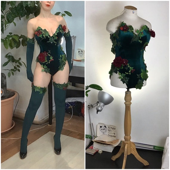 Poison Ivy Costume Halloween Costume For Adult Etsy Poison Ivy Costume Halloween Costume For Adult Etsy