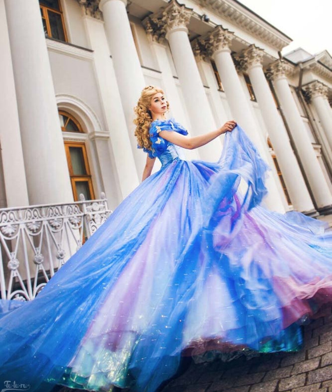 two piece cinderella costume