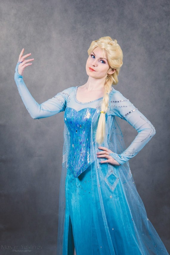 Elsa cosplay Frozen Halloween costume for Adult | Etsy