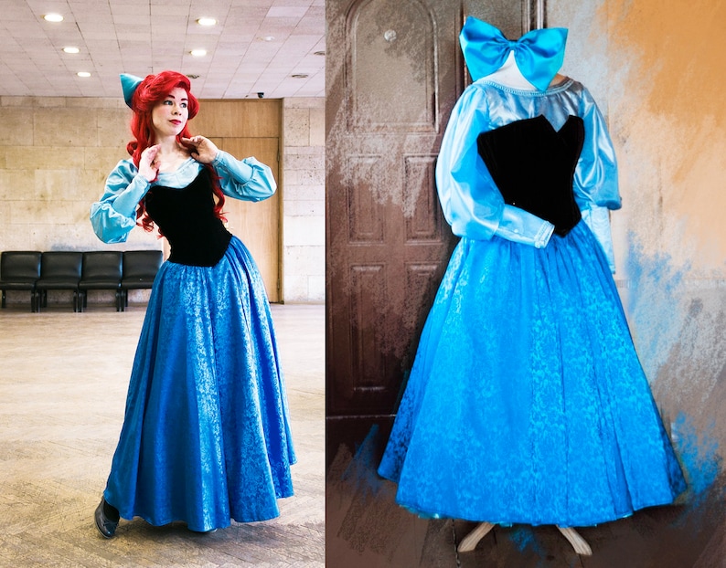 Ariel robe bleu Clearance